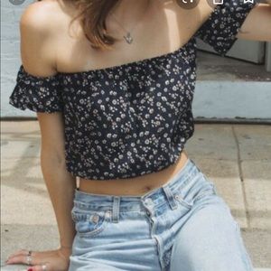 Off the shoulder crop top